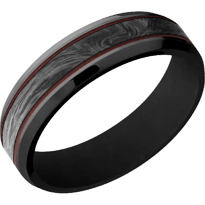 Lashbrook Rings Zirconium Polish Polish Finish Black