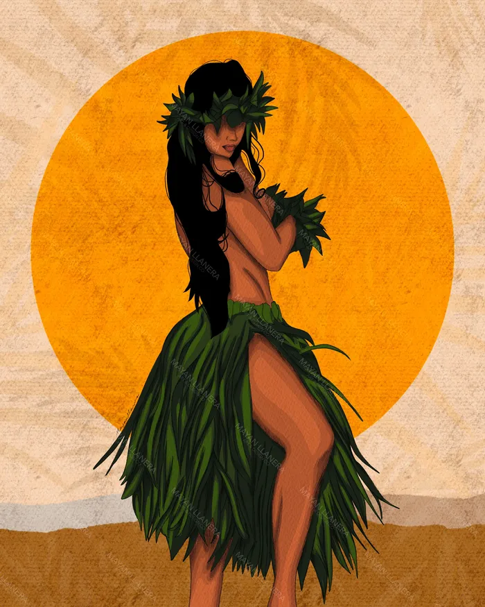 Leilani Art Print by Mayan Llanera 8x10 MAYANLLANERA Earrings