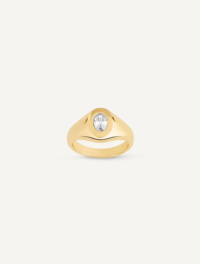 Rings Maison Dore GLAZED SIGNET RING