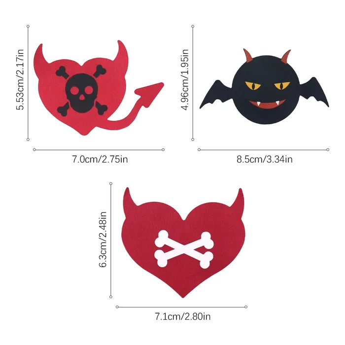 THE LUMi SHOP Necklaces Little Red Devil Pasties THE LUMi SHOP Necklaces Little Red Devil Pasties