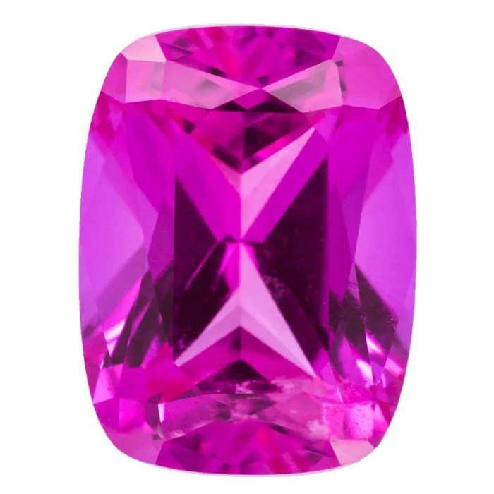 Antique Cushion Chatham LabGrown Pink Sapphire Gems Chatham Earrings