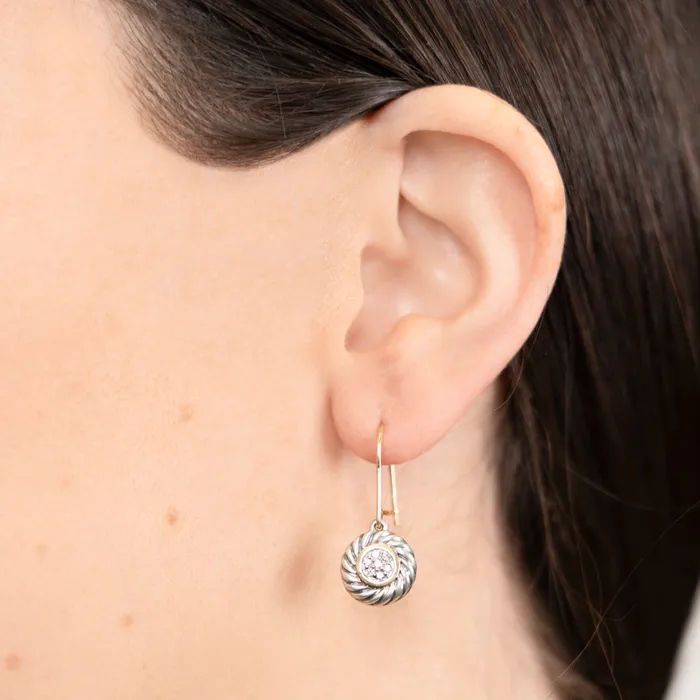 David Yurman Earrings PreOwned David Yurman Diamond Ice Cookie Drop Earrings David Yurman Earrings PreOwned David Yurman Diamond Ice Cookie Drop Earrings