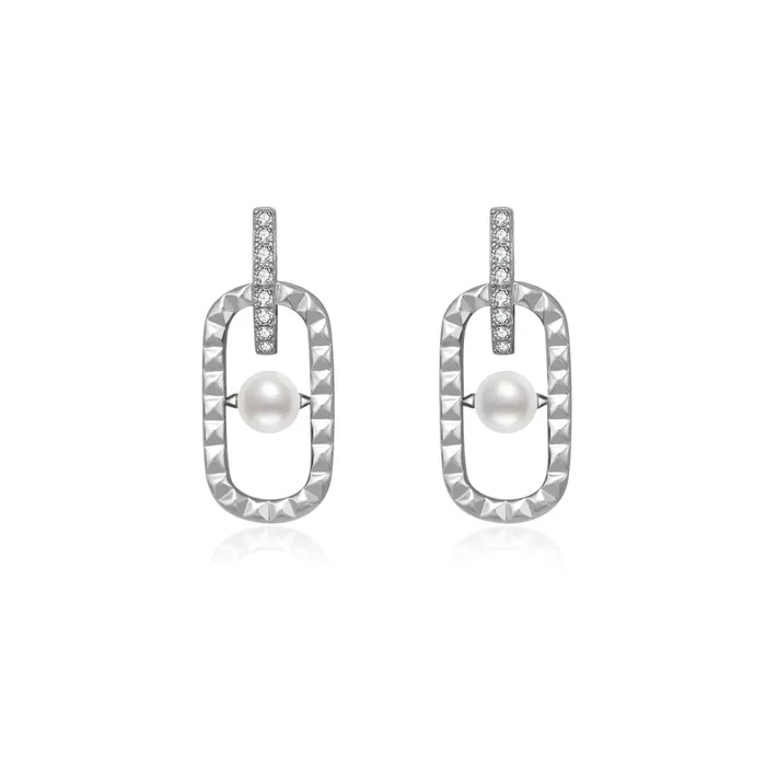 Earrings Pearly Lustre Top Grade Freshwater Pearl Earrings WE00625 CONNECT
