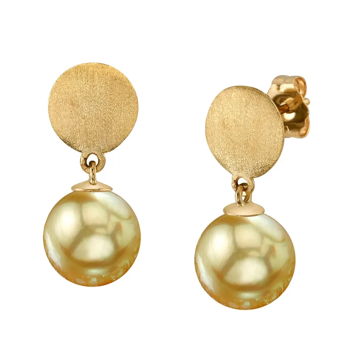 Earrings spt Golden South Sea Pearl Yael Earrings