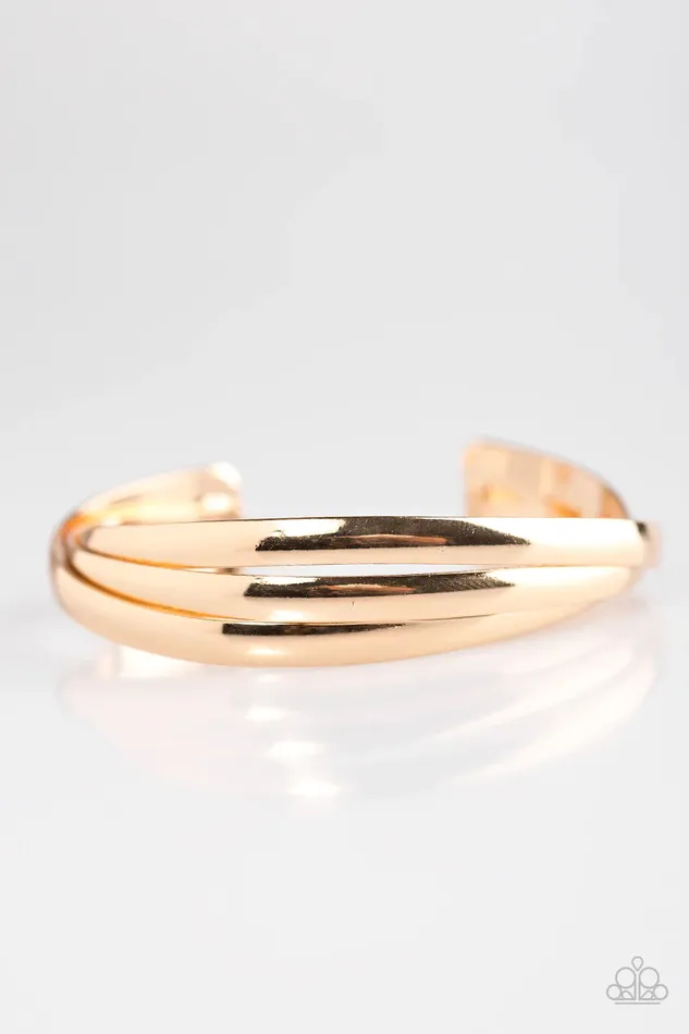 Bracelets Paparazzi Jewelry Paparazzi Bracelet Best in DOWNTOWN Gold