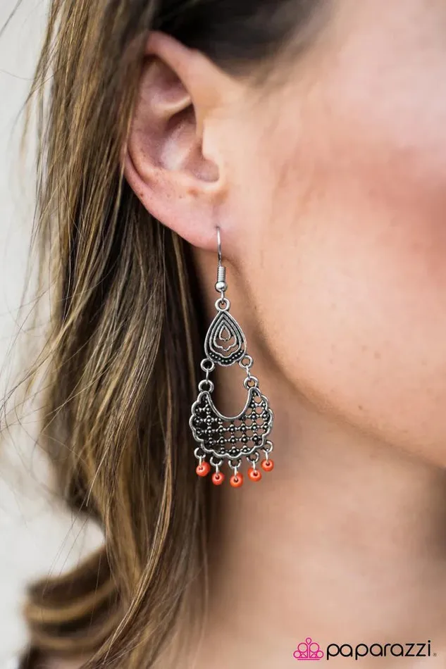 Earrings Paparazzi Jewelry Paparazzi Earring Canyon Colors Orange