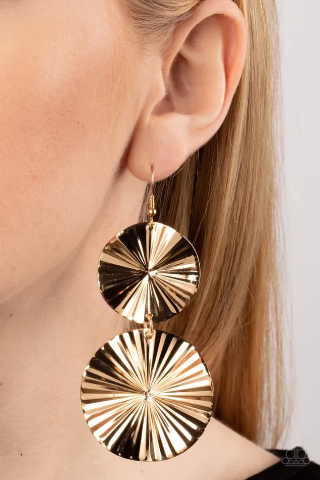 Earrings Paparazzi Jewelry Paparazzi Earring In Your Wildest FANtasy Gold