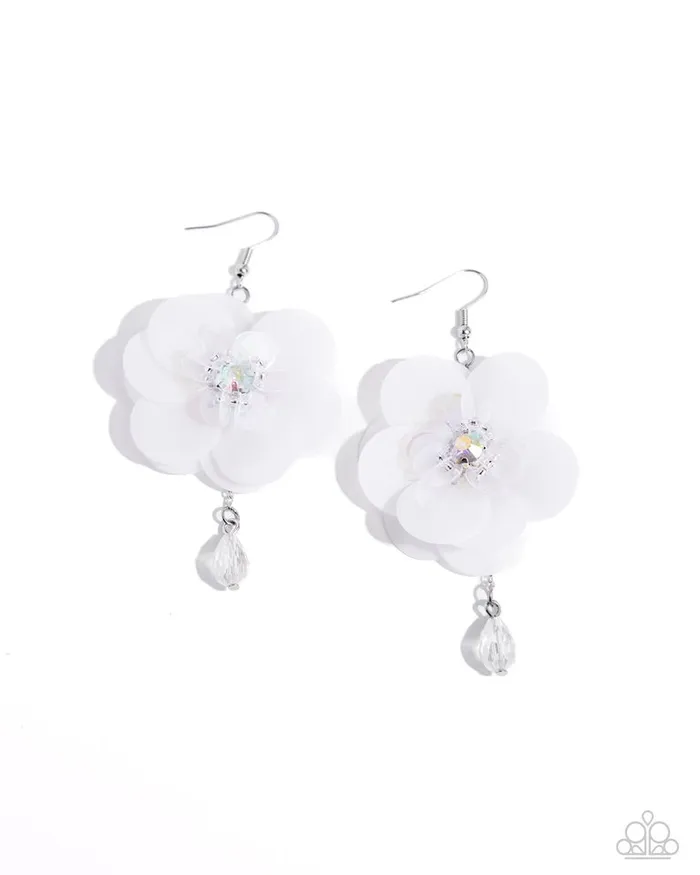 Earrings Paparazzi Jewelry Paparazzi Earring Oversized Opulence White Earrings Paparazzi Jewelry Paparazzi Earring Oversized Opulence White