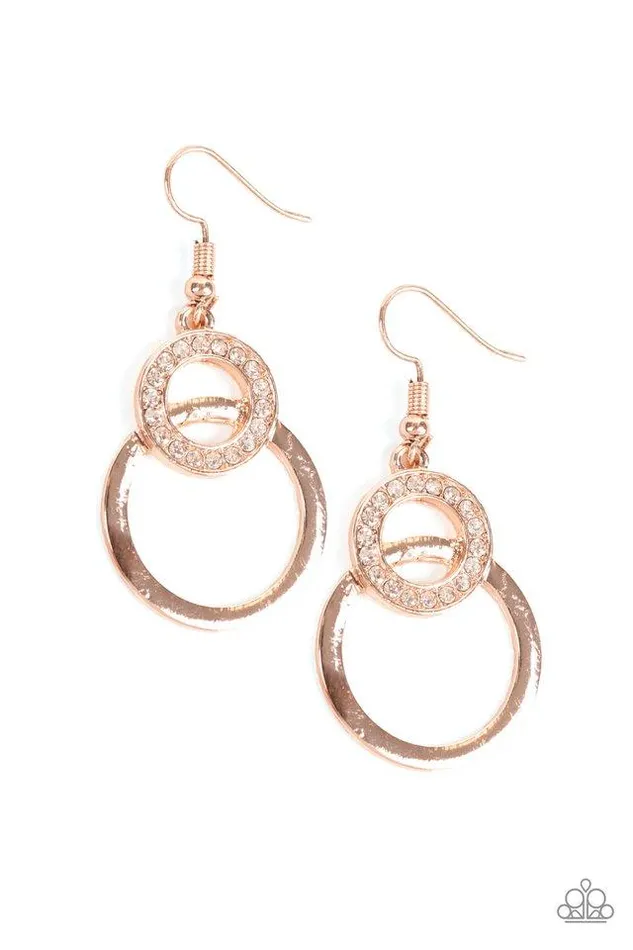 Earrings Paparazzi Jewelry Paparazzi Earring Regal Refinery Rose Gold