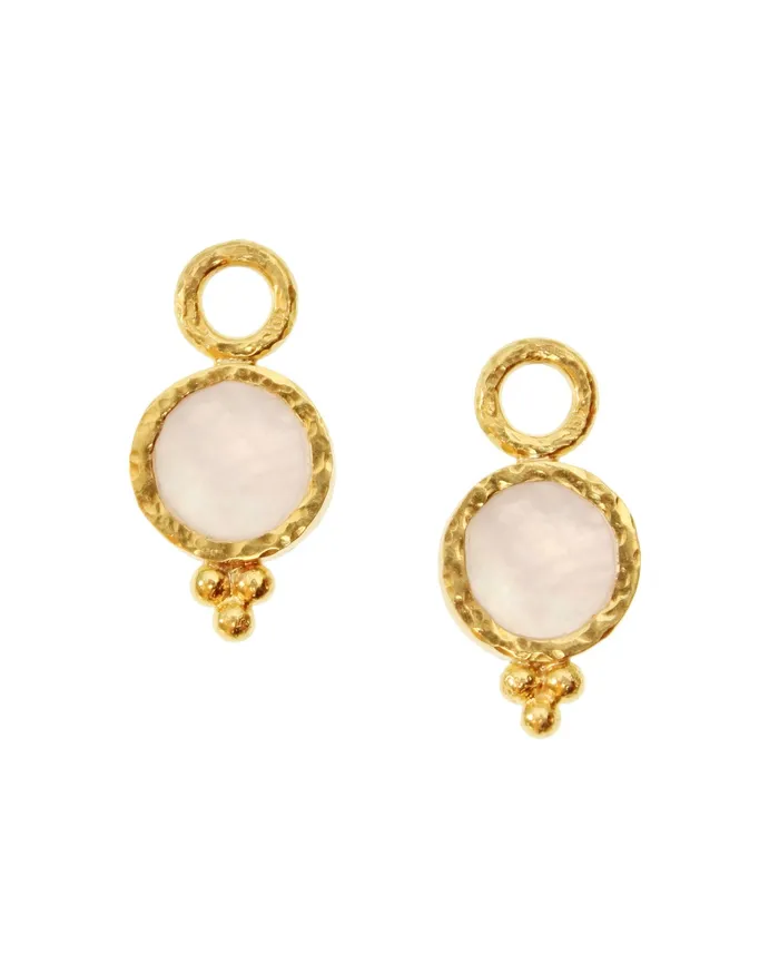 Elizabeth Locke Earrings Elizabeth Locke Rock Crystal Turtle Earring Charms