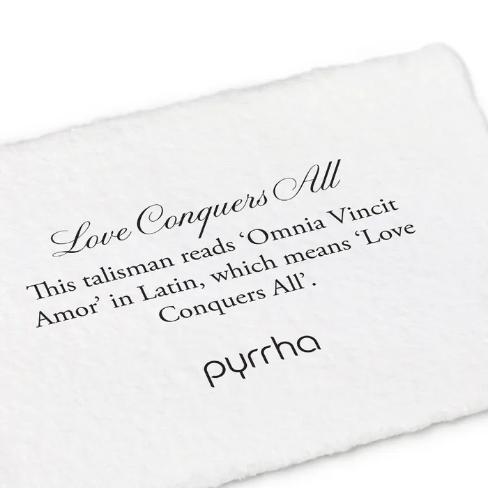 Love Conquers All Talisman Pendant Pyrrha Necklaces Love Conquers All Talisman Pendant Pyrrha Necklaces