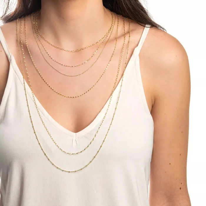 Necklaces Jude Frances Jude Frances Lisse Small Looped Chain Necklace