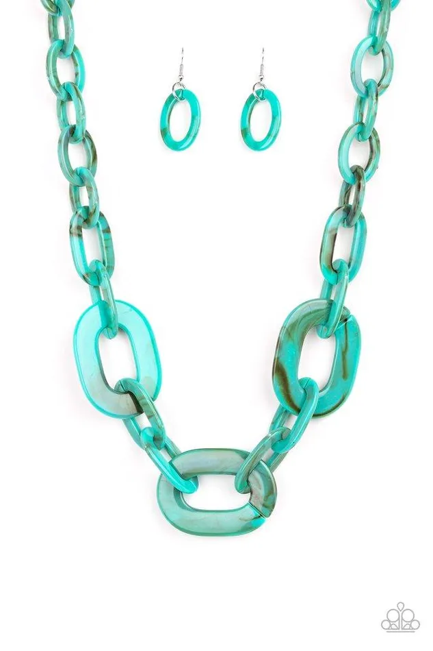 Necklaces Paparazzi Jewelry Paparazzi Necklace All InVINCIBLE Blue