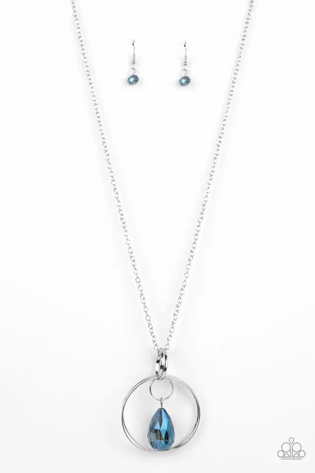 Necklaces Paparazzi Jewelry Paparazzi Necklace Swinging Shimmer Blue Necklaces Paparazzi Jewelry Paparazzi Necklace Swinging Shimmer Blue