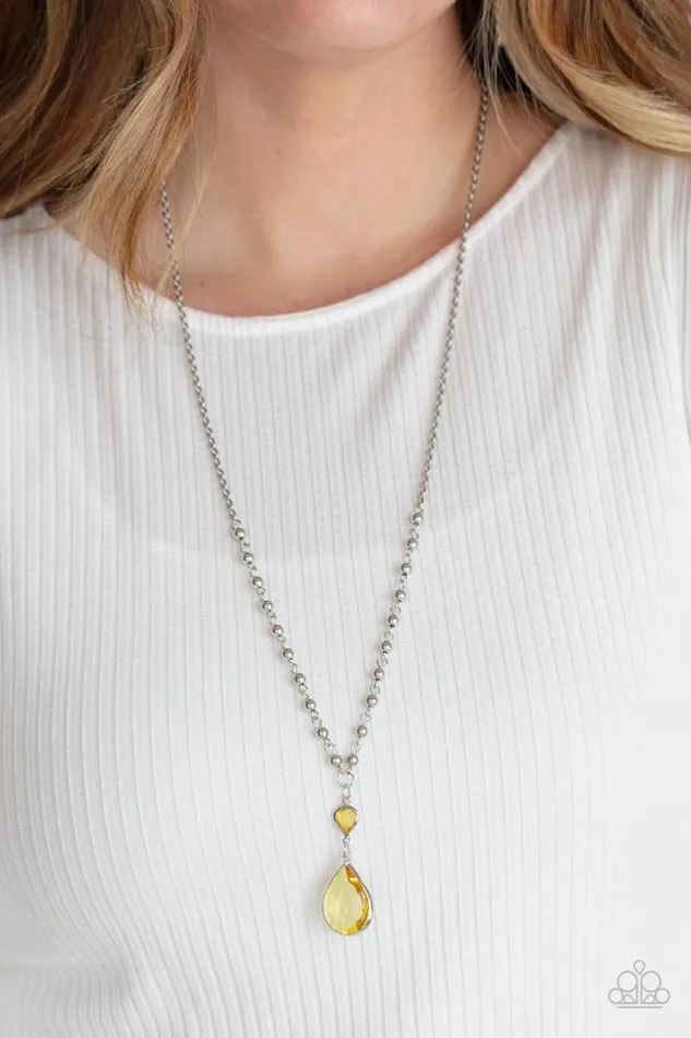 Necklaces Paparazzi Jewelry Paparazzi Necklace Titanic Splendor Yellow