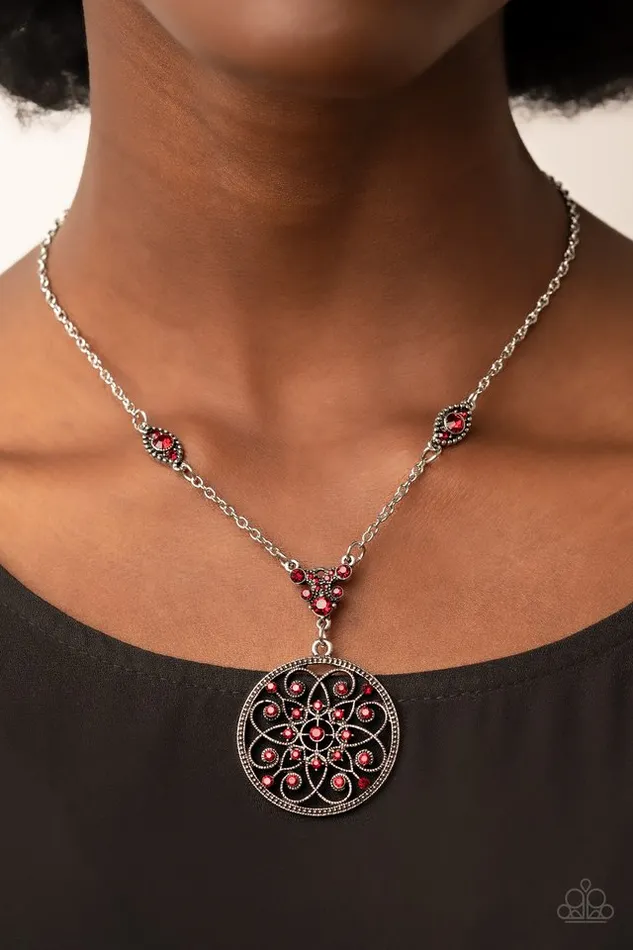 Necklaces Paparazzi Necklace TIMELESS Traveler Red Paparazzi Jewelry