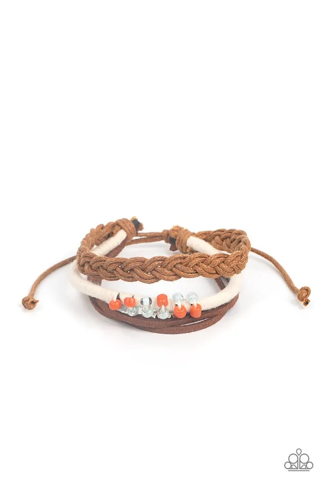 Paparazzi Bracelet Summer Spectacle Orange Paparazzi Jewelry Bracelets
