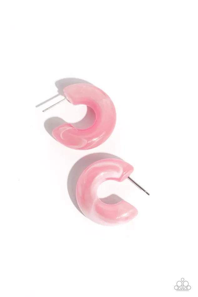 Paparazzi Earring Acrylic Acclaim Pink Paparazzi Jewelry Earrings Paparazzi Earring Acrylic Acclaim Pink Paparazzi Jewelry Earrings