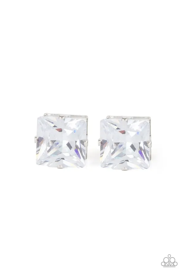 Paparazzi Earring Times Square Timeless White Paparazzi Jewelry Earrings Paparazzi Earring Times Square Timeless White Paparazzi Jewelry Earrings