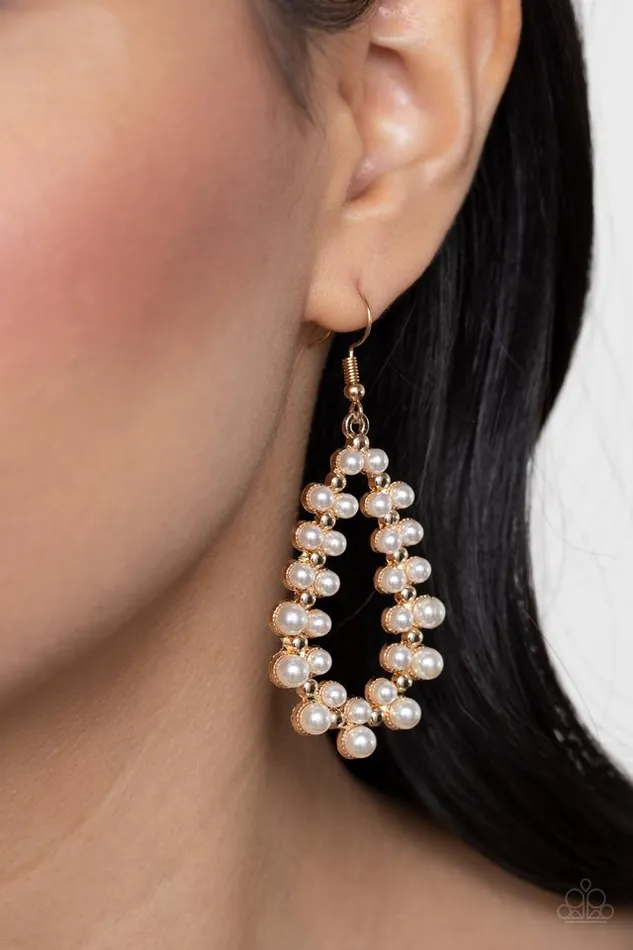 Paparazzi Jewelry Earrings Paparazzi Earring Absolutely Ageless Gold