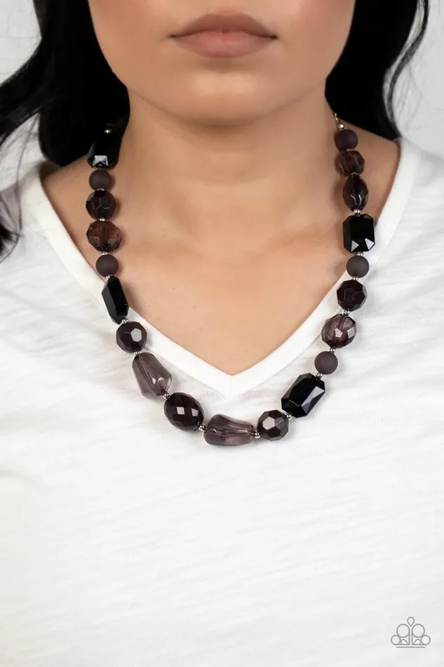 Paparazzi Jewelry Necklaces Paparazzi Necklace Here Today GONDOLA Tomorrow Black