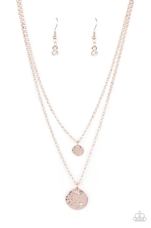Paparazzi Jewelry Necklaces Paparazzi Necklace Modern Minimalist Rose Gold