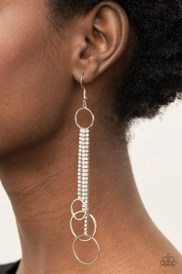 Paparazzi Jewelry Paparazzi Earring Demurely Dazzling White Earrings