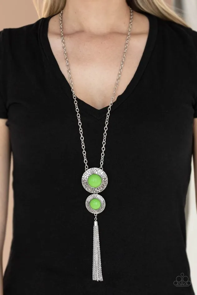 Paparazzi Necklace Abstract Artistry Green Paparazzi Jewelry Necklaces