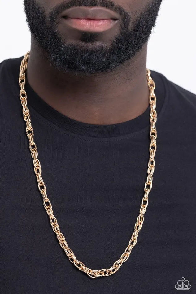Paparazzi Necklace Chopper Hopper Gold Paparazzi Jewelry Necklaces