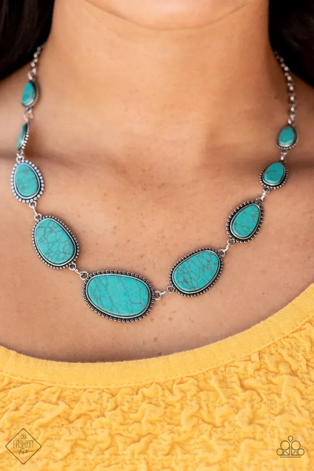 Paparazzi Necklace Elemental Eden Blue Paparazzi Jewelry Necklaces
