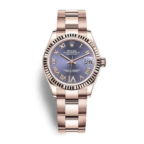 Rolex Bracelets Rolex Datejust 31mm Ref 2782750028 Aubergine Purple Dial 18K Rose Gold Oyster Bracelet Womens Watch Rolex Bracelets Rolex Datejust 31mm Ref 2782750028 Aubergine Purple Dial 18K Rose Gold Oyster Bracelet Womens Watch