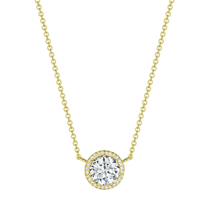 Tacori PreStyled Sets Tacori 14K Yellow Gold Classic Diamond Bloom Pendant 65mm Tacori PreStyled Sets Tacori 14K Yellow Gold Classic Diamond Bloom Pendant 65mm