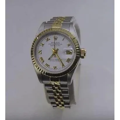 Bracelets GB Rolex Datejust 36 Mm Mens Watch White Dial Two Tone Bracelet QUICK SET Bracelets GB Rolex Datejust 36 Mm Mens Watch White Dial Two Tone Bracelet QUICK SET