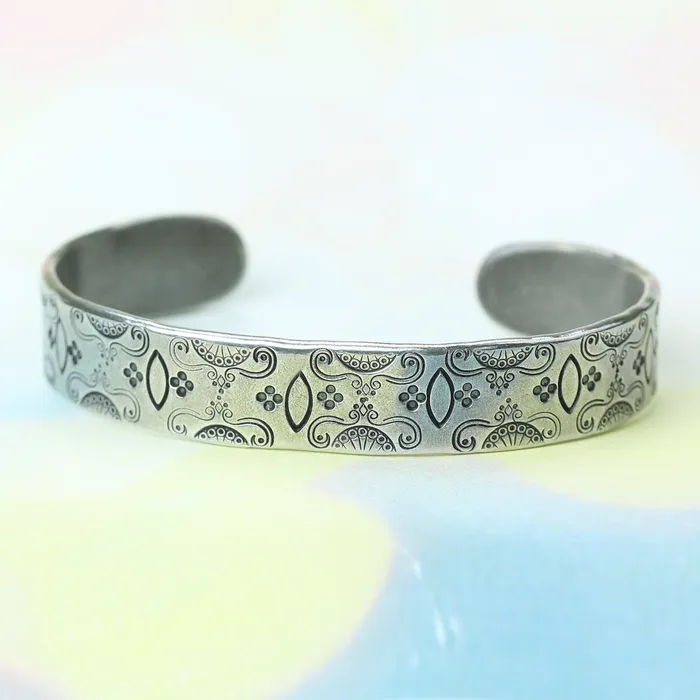 Bracelets MJ Pewter Bracelet Blank 146mm 575 x 12mm 48 12 Gauge