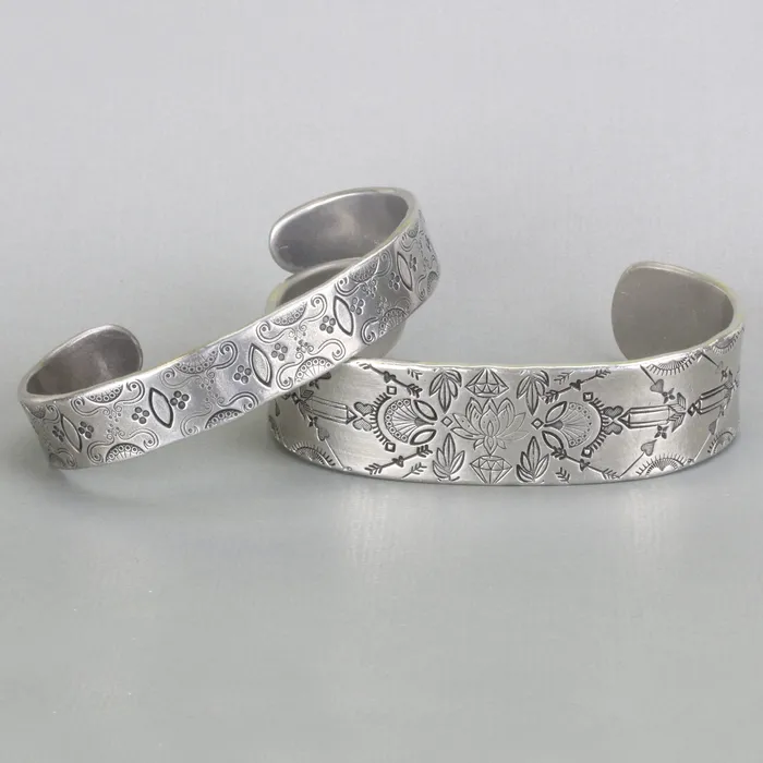 Bracelets MJ Pewter Bracelet Blank 146mm 575 x 12mm 48 12 Gauge
