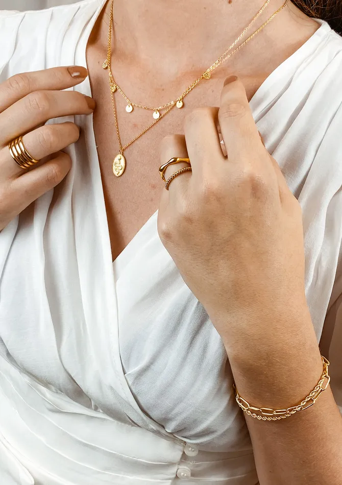 Hey Happiness Bracelets Chunky Chain Bracelet Gold Hey Happiness Bracelets Chunky Chain Bracelet Gold