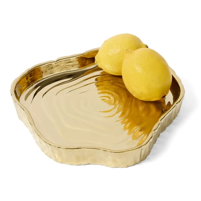 Necklaces Leeber Leeber Gold Tree Bark Tray 9 X 125