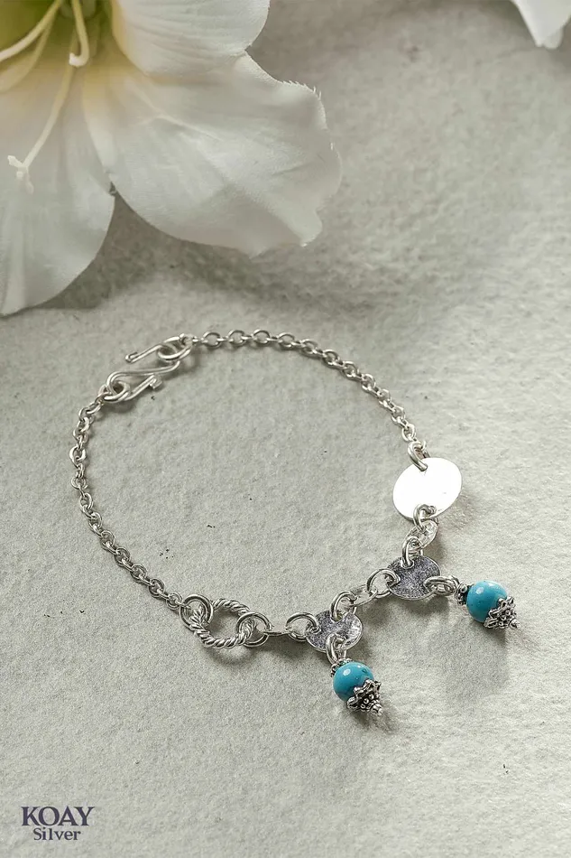 Bracelets KOAY Silver Store BTurq Bracelet