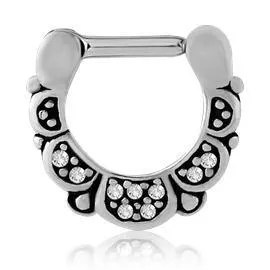 Bracelets Tulsa Body Jewelry Droplets Stainless Septum Clicker