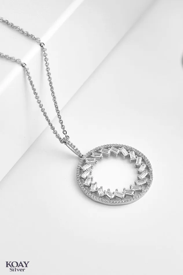 KOAY Silver Store Necklaces CZN Necklace