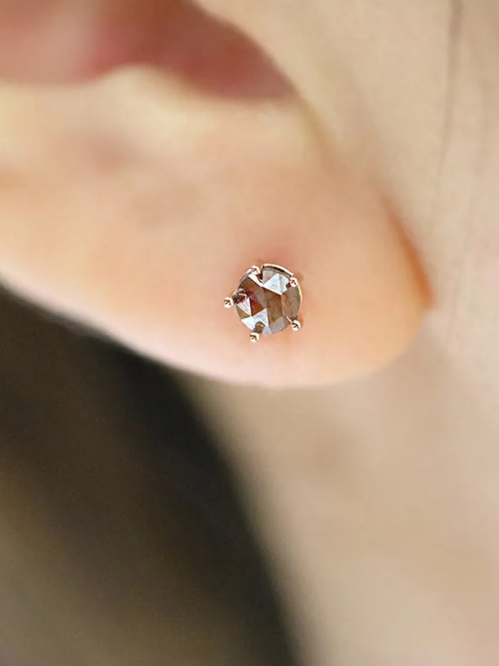 MinimalBijoux Earrings 14K Gold Rough Diamond Cartilage Earring 4mm 18g