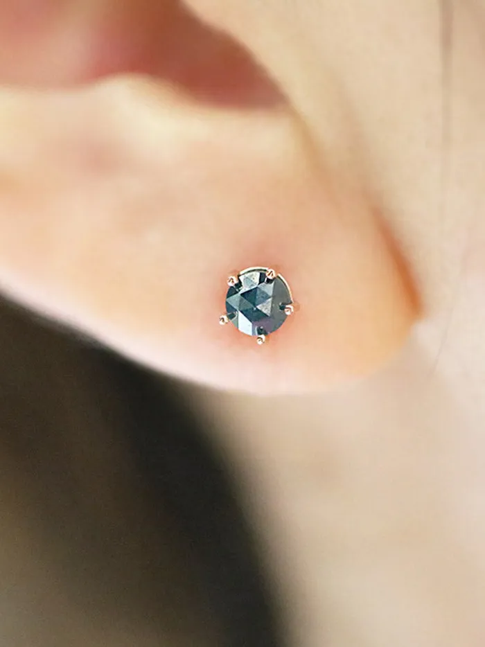 MinimalBijoux Earrings 14K Gold Rough Diamond Cartilage Earring 4mm 18g