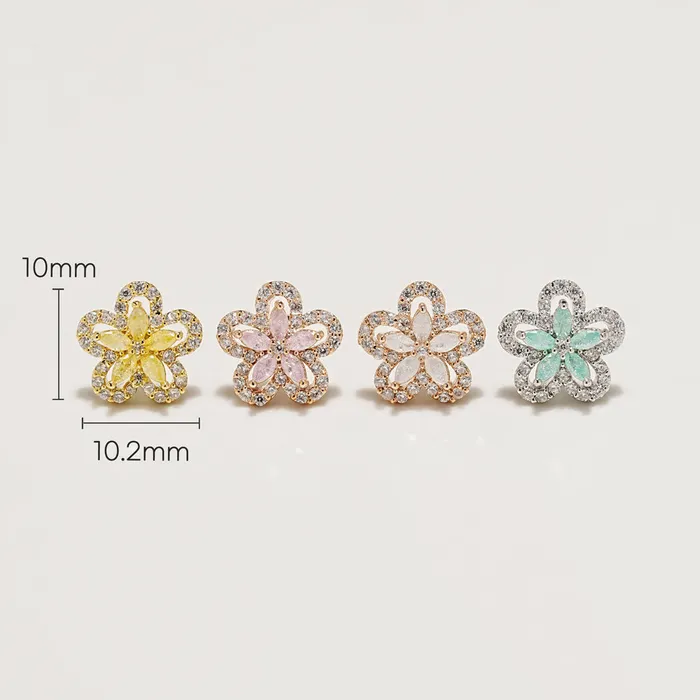 MinimalBijoux Earrings Honey Flower Cartilage Ear Piercing 18G16G