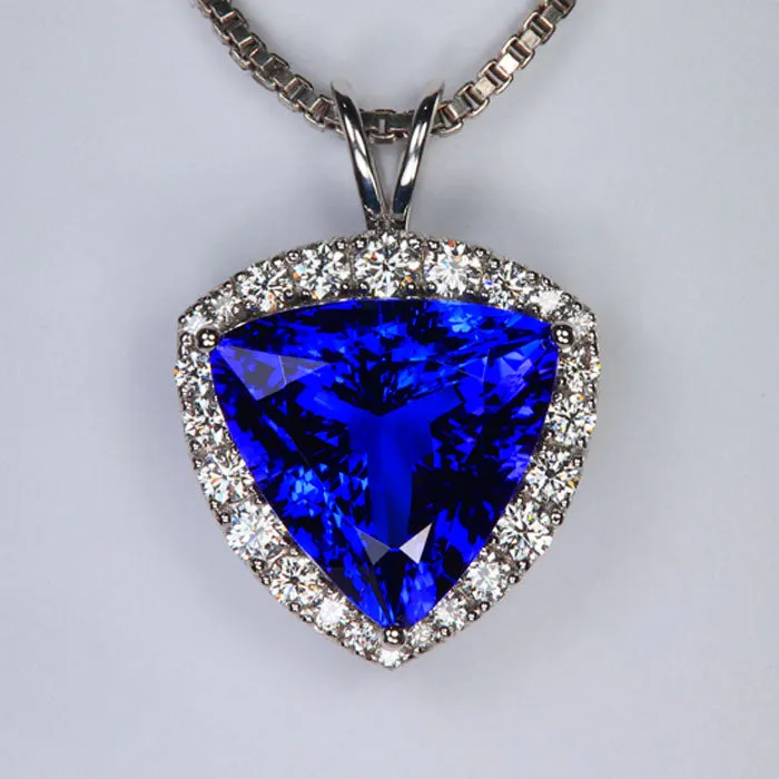 ON HOLD JK 14K White Gold Trilliant Tanzanite And Diamond Pendant By Steve Moriarty 1418 Carats Moriartys Gem Art Necklaces ON HOLD JK 14K White Gold Trilliant Tanzanite And Diamond Pendant By Steve Moriarty 1418 Carats Moriartys Gem Art Necklaces