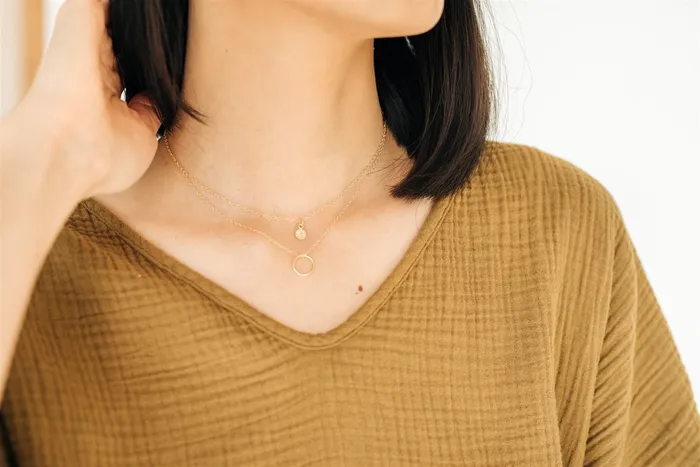 Sol Circle Pendant Necklace Gold Fill Sheena Marshall Jewelry Necklaces