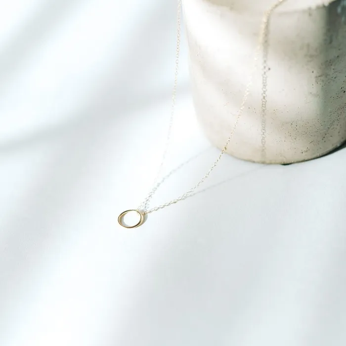 Sol Circle Pendant Necklace Gold Fill Sheena Marshall Jewelry Necklaces