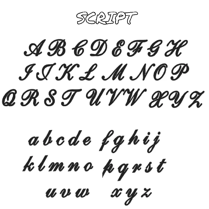 aiobo Heart Script Nameplate Necklaces
