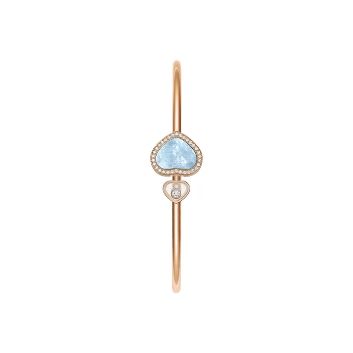 Chopard Necklaces Happy Hearts Rose Gold Turquoise MotherofPearl Bangle