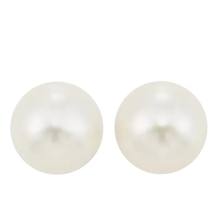 Gems One Earrings 14K White Gold Cultured Pearl Earrings