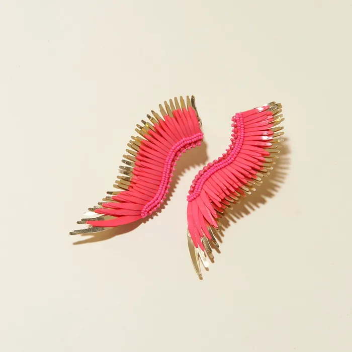 Madeline Earrings Hot Pink Mignonne Gavigan Earrings